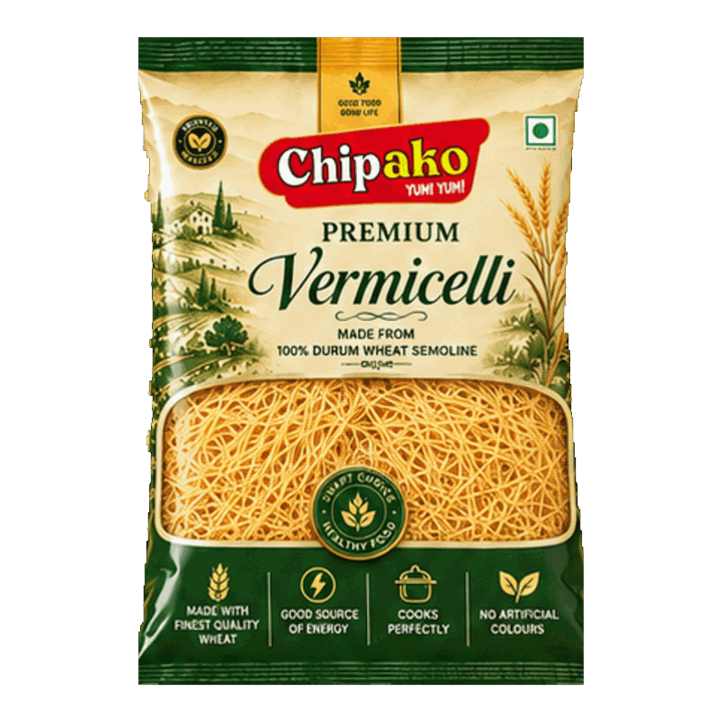 Chipako Vermicelli pack and pasta shapes