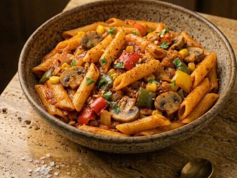 Veg Penne in Tomato Masala